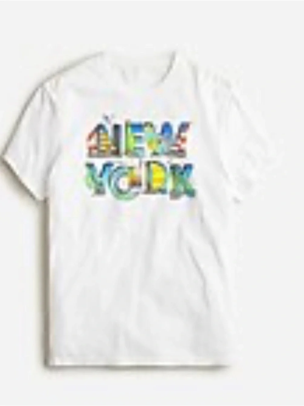 NWT! J.Crew Made-in-the-USA New York Graphic T-shirt BN407 Size: X-LARGE